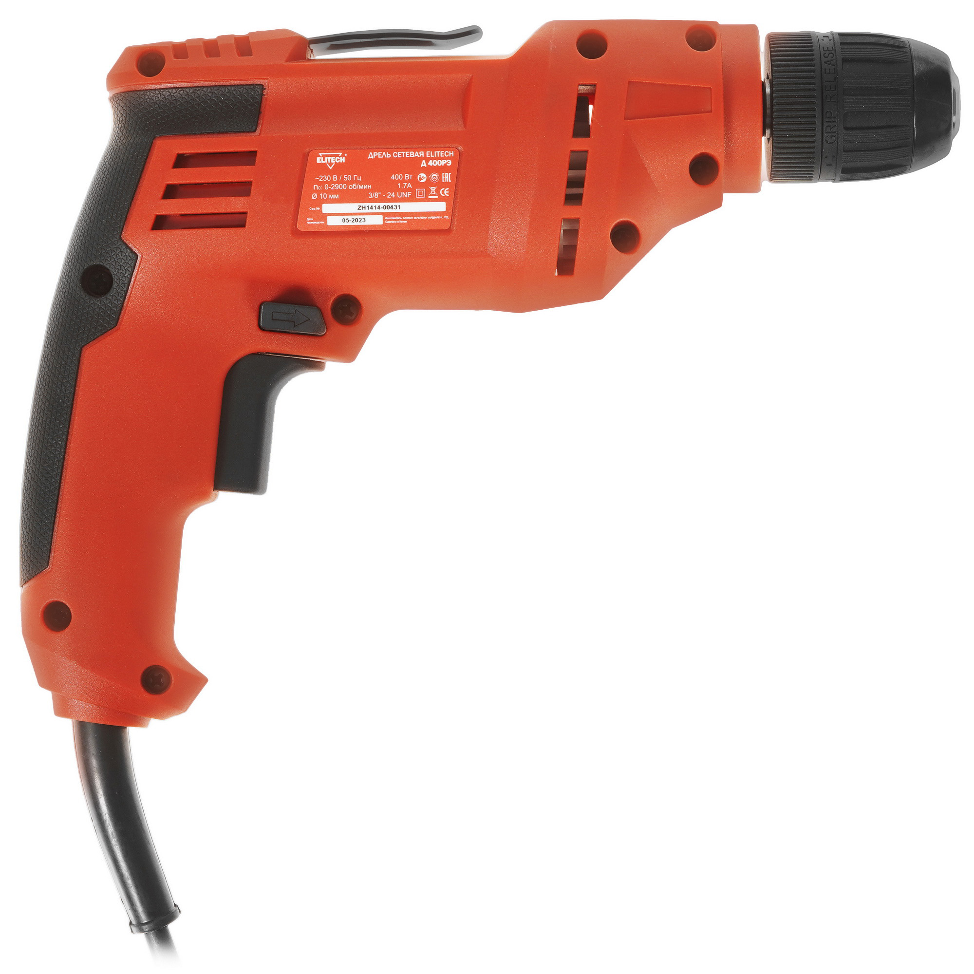 Дрель  ELITECH Д 400РЭ 1069083 STDN-0076378 - Вид №1