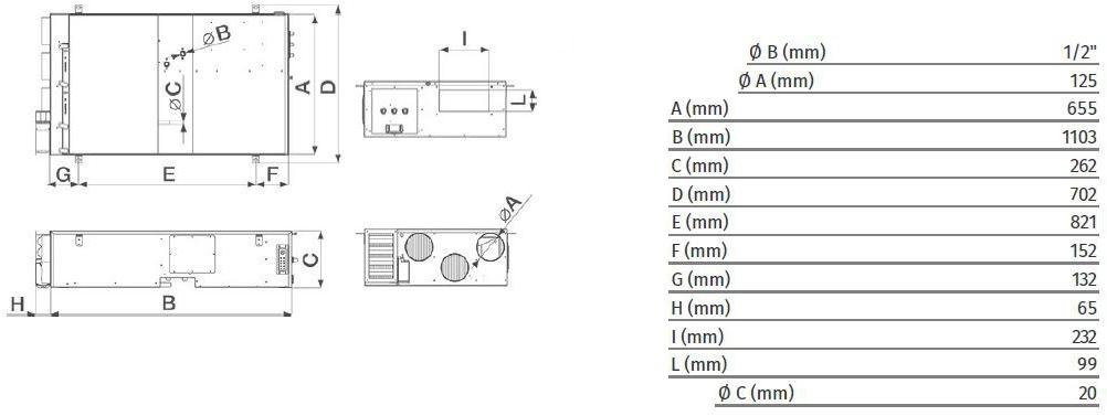 Vortice Рекуператор тепла с функцией осушения Vort hri dh 45092 - Вид №1