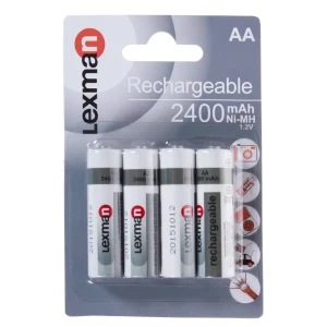Аккумулятор Lexman АА, 2400 мА/ч, 4 шт.