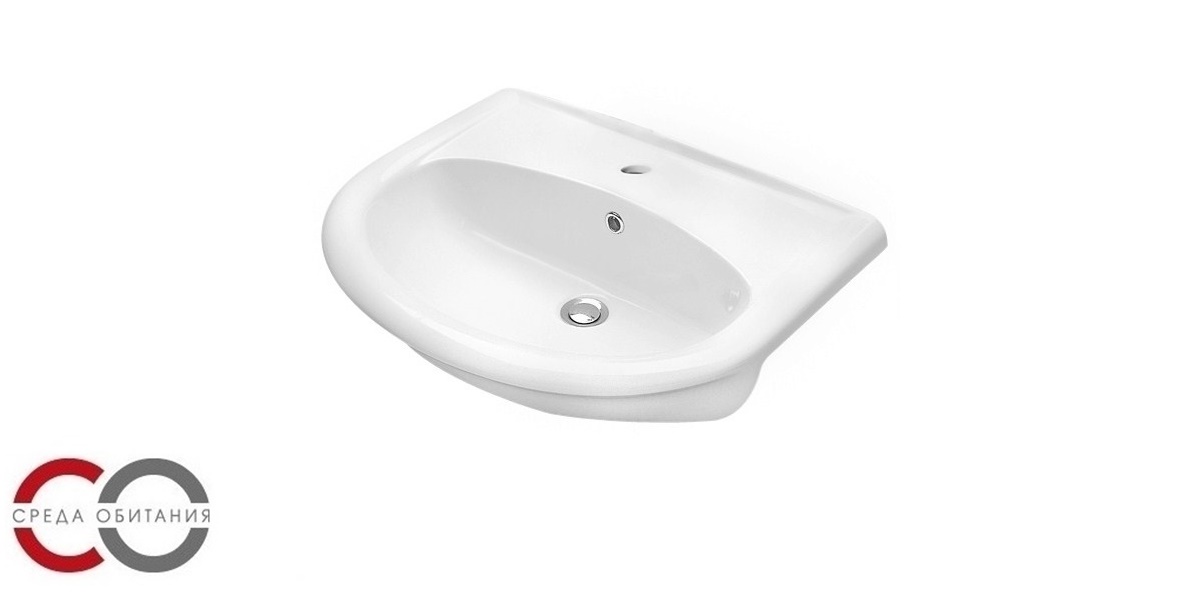 0840 Подвесная раковина настенная овальная Olympia Ceramica  - Вид №1