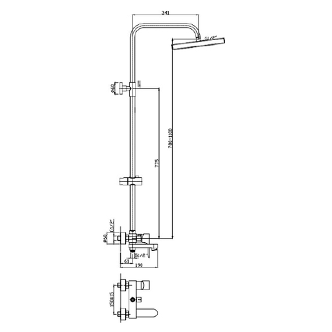 Orange Otto M22-811cr Душевая система хром sun-id-1517025 - Вид №4