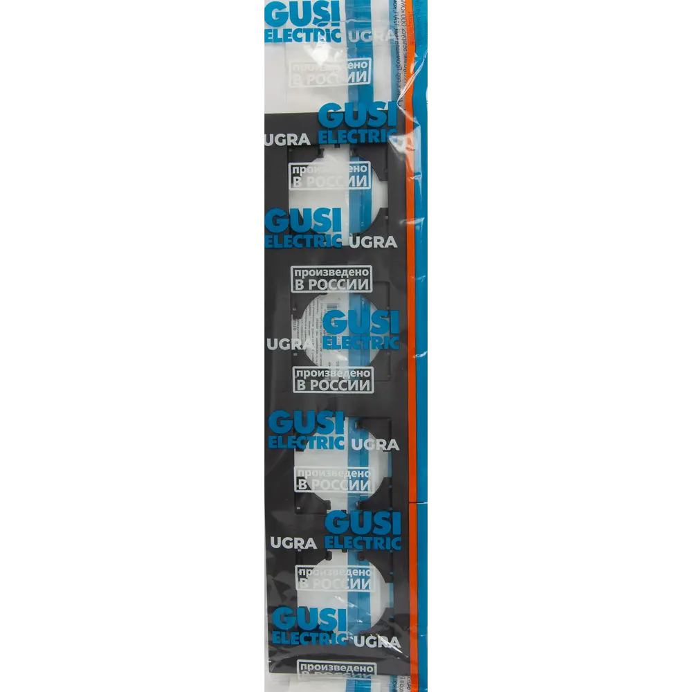 Рамка GUSI Electric City на 4 поста в цвете графит 84695736 Ugra STLM-0053830 - Вид №3