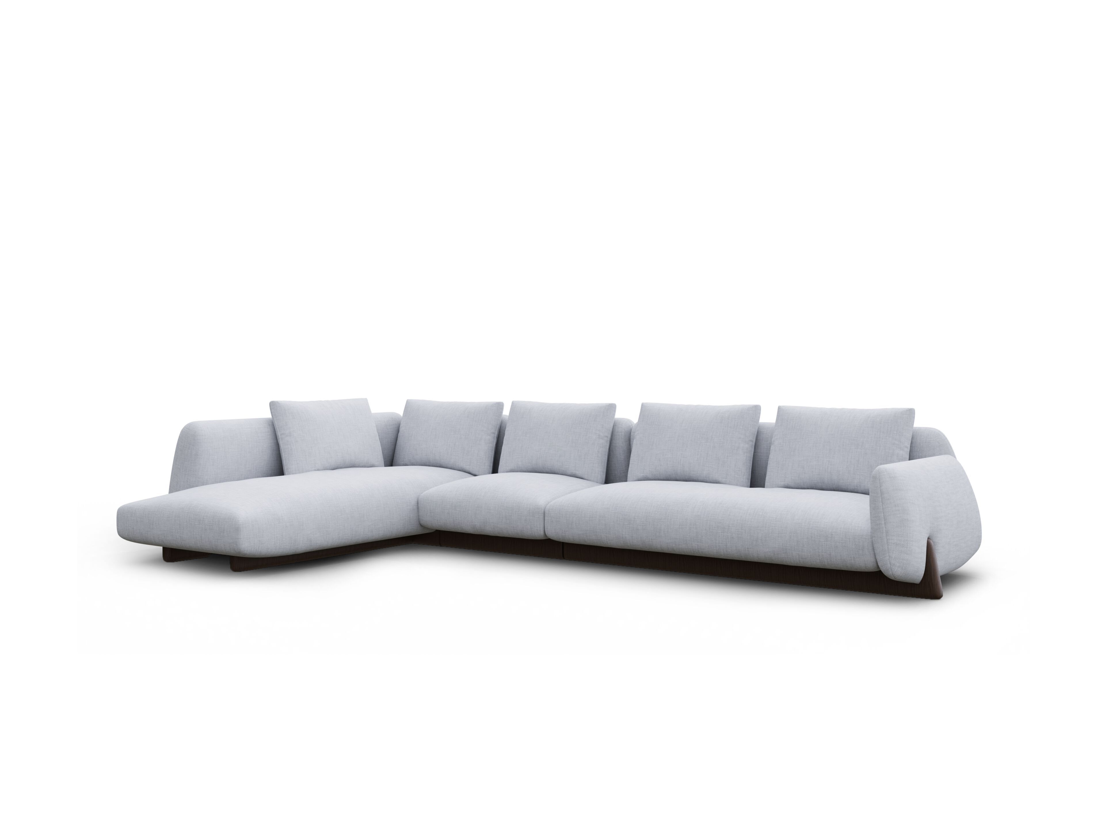 Секционный угловой диван из ткани Natuzzi Italia Mirai ARCH-00049072 - Вид №6