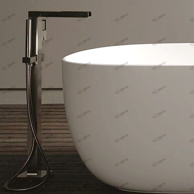 Toscoquattro Смеситель для ванны напольный Rubinetteria нерж.сталь 08CR4IS