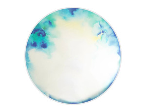 Круглое зеркало с алюминиевой рамкой