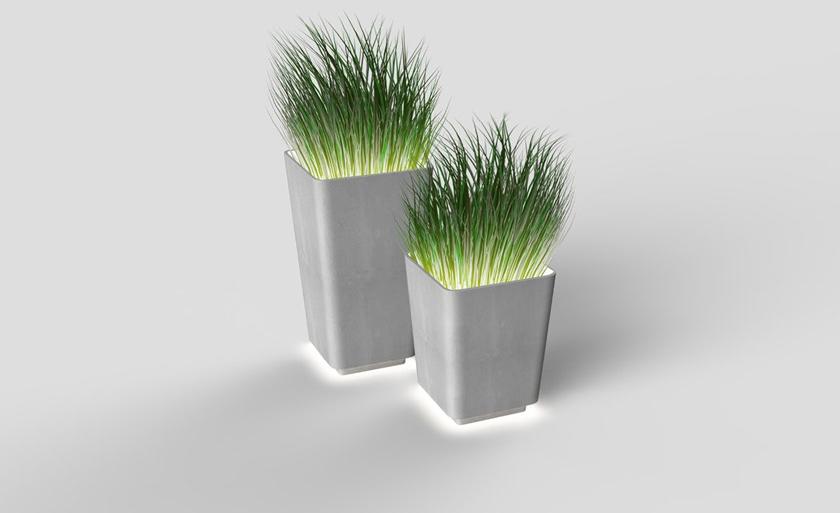 Neri Бетонная сеялка высокой квадратной формы для общественных мест Brenta sun-id-1358642 - Вид №1