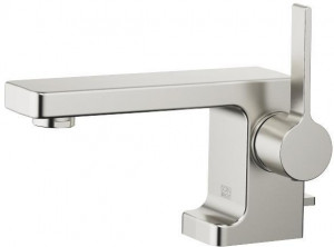 33505710-06 Смеситель для умывальника однорычажный со сливным гарнитуром - платина матовая Dornbracht LULU