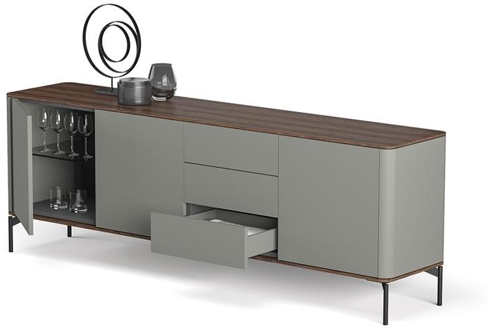 TUMIDEI Лакированный буфет с распашной дверцей и ящиками Circle sun-id-1380532 - Вид №1