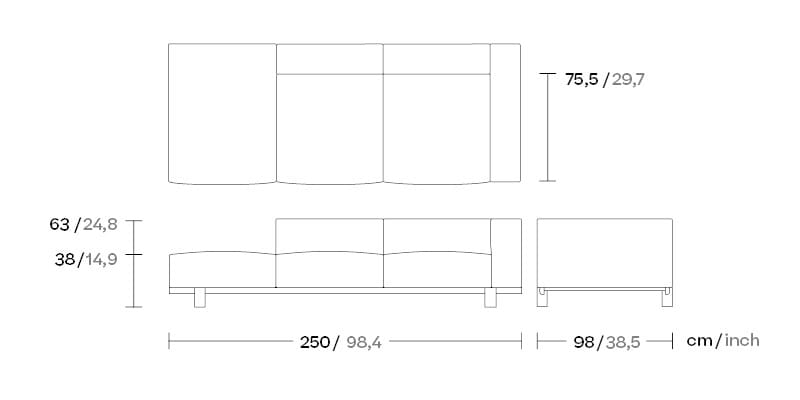 Угловой диван из ткани Kettal Molo ARCH-00109581 - Вид №7