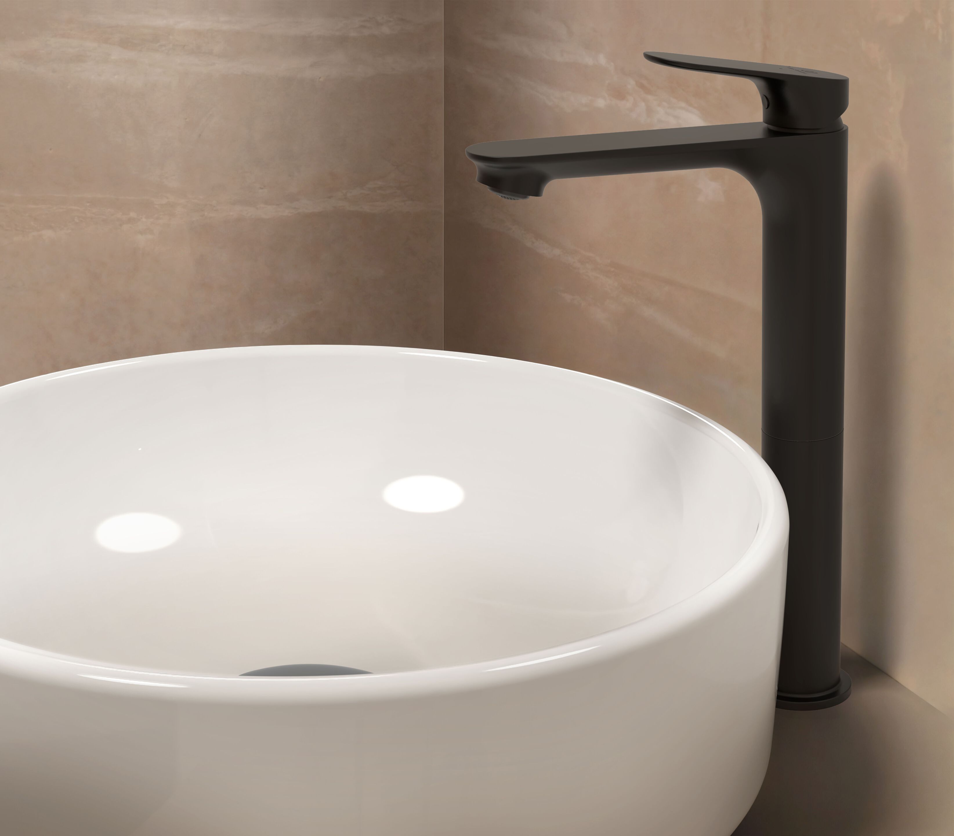 Однорычажный смеситель для раковины с автоматическим сливом Ideal Standard Ceralife O ARCH-00083773 - Вид №1