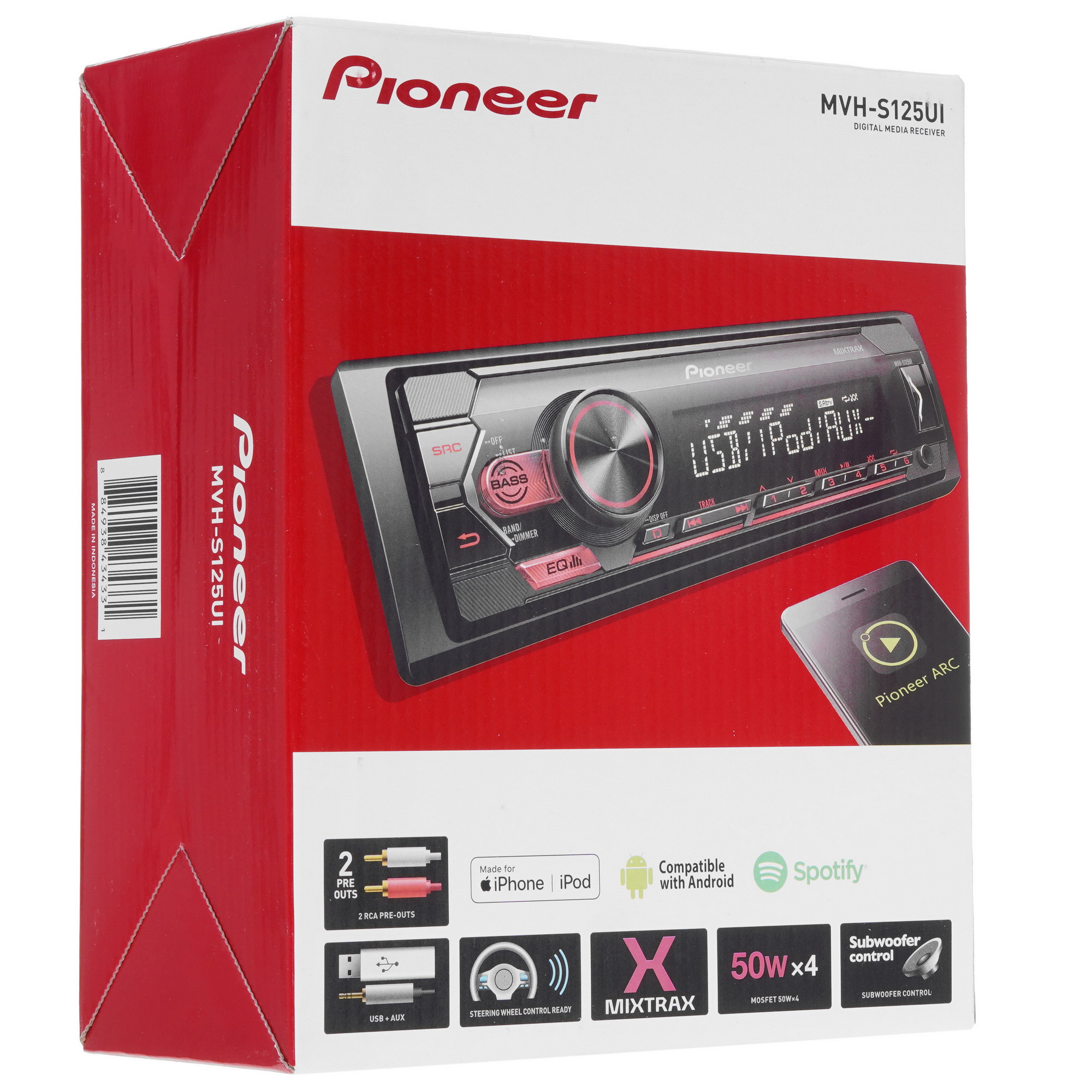 5088309 Автопроигрыватель Pioneer MVH-S125UI STDN-0112946 - Вид №8