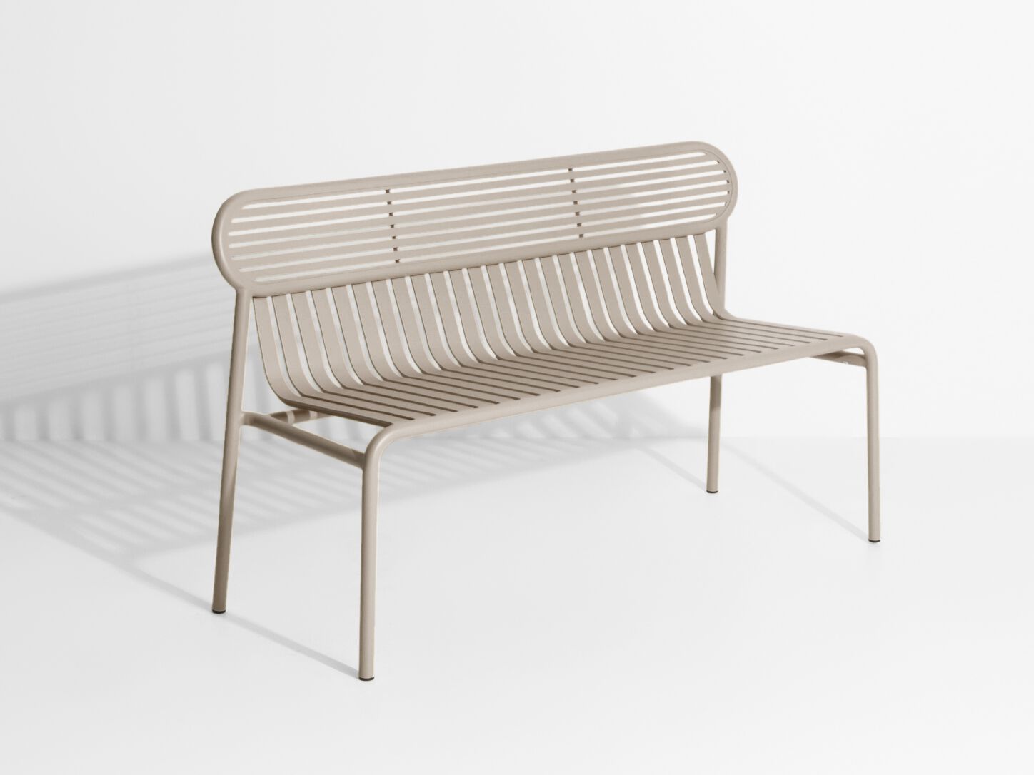 Алюминиевая садовая скамейка с порошковым покрытием Petite Friture WEEK-END ARCH-00004384 - Вид №3