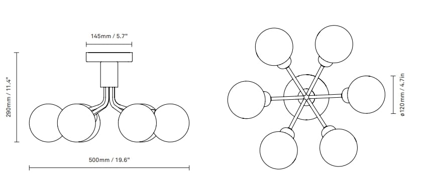 Выдувное стекло светодиодный потолочный светильник Nuura Apiales ARCH-00100896 - Вид №5