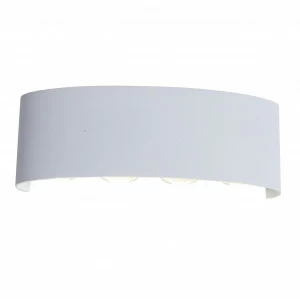 Уличный настенный светодиодный светильник белый ST Luce Bisello SL089.501.08 ST LUCE BISELLO 00-3898330 Белый
