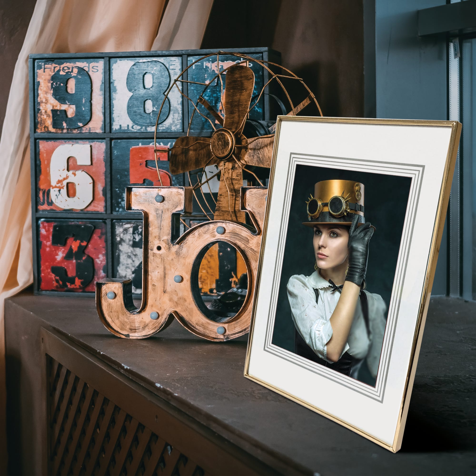 82535072 Рамка 21x30 см, цвет золотой Santreyd  - Вид №3