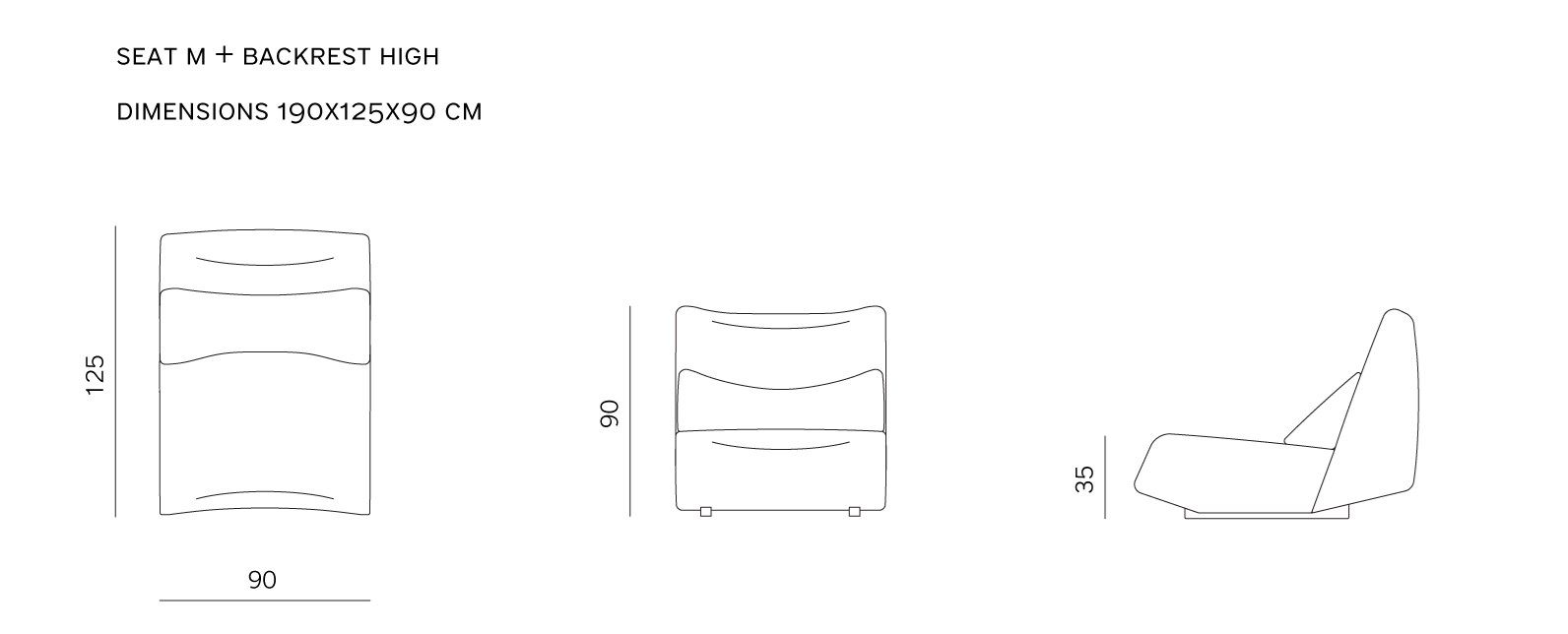 Модульный тканевый диван prostoria Absent ARCH-00025042 - Вид №6