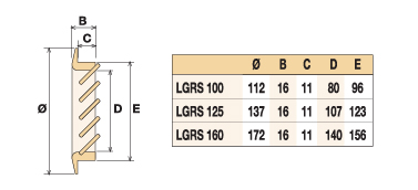 Деревянная вентиляционная решетка, дугласова пихта 172 Santreyd sun-id-682948 - Вид №2