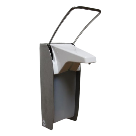 85740 Нержавеющий настенный дозатор жидкой/гелевой дезинфекции и мыла SANELA 