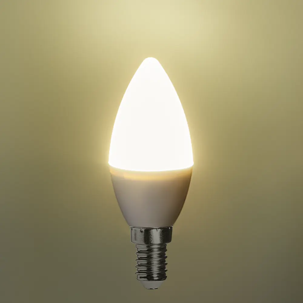 Лампа светодиодная Lexman Candle E14 175-250 В 6.5 Вт матовая 600 лм нейтральный белый свет 82991592 STLM-2143039  - Вид №1