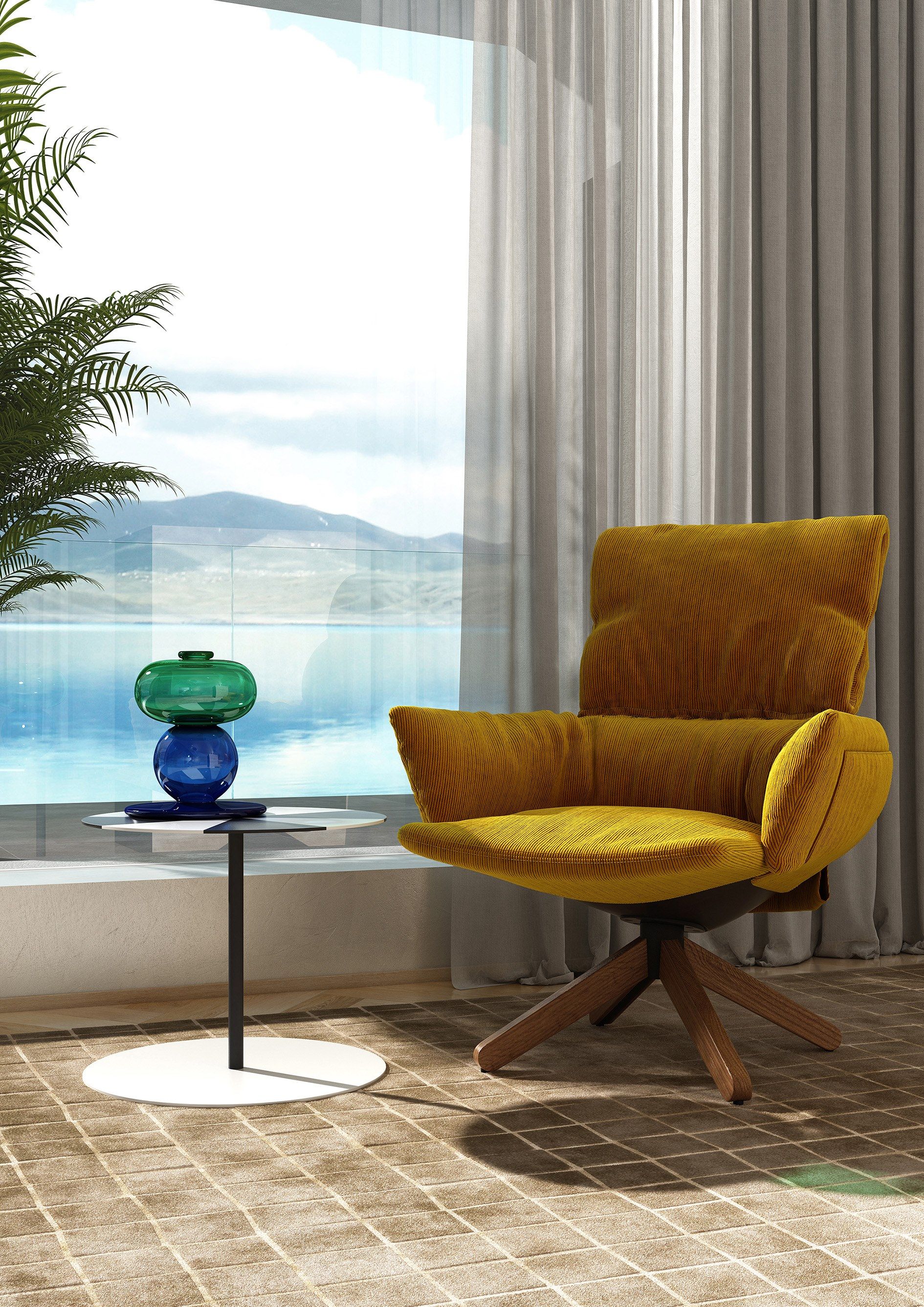 Съемное кресло с деревянной основой CAPPELLINI Lud'o Lounge ARCH-00045468 - Вид №7