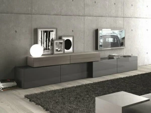 Presotto Модульная оборудованная стена Inclinart rovere vissuto