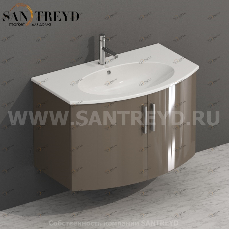 MDMA80Y162 Тумба с двумя створками 78 см коричневая Globo 4ALL Италия Ceramica Globo