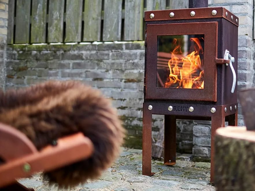 Автономный закрытый камин из стали Corten™ RB73 PIQUIA ARCH-00140839 - Вид №2