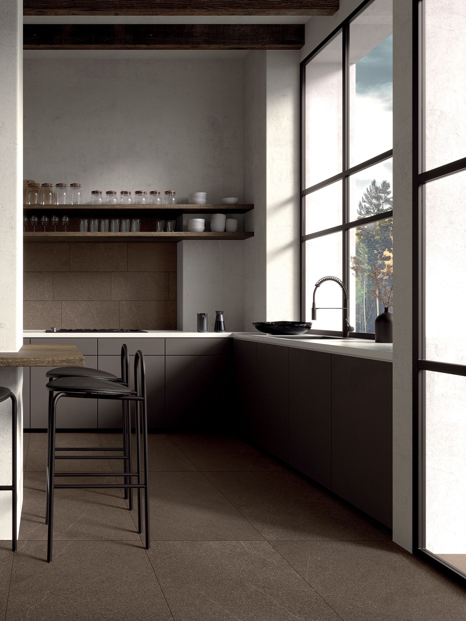 Пол / керамогранит с эффектом цемента MARINER Limeblend ARCH-00007883 - Вид №1