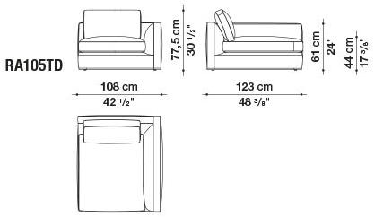 B&B Italia Модульный угловой диван из ткани Richard sun-id-1472345 - Вид №53