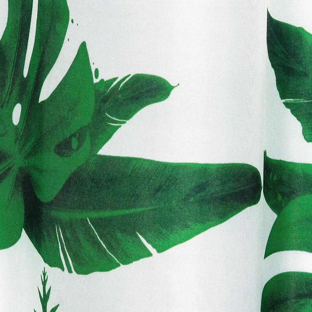 Штора для ванны Manu 180x200 см, полиэстер, цвет белый/зелёный WESS STLM-2154002 - Вид №2