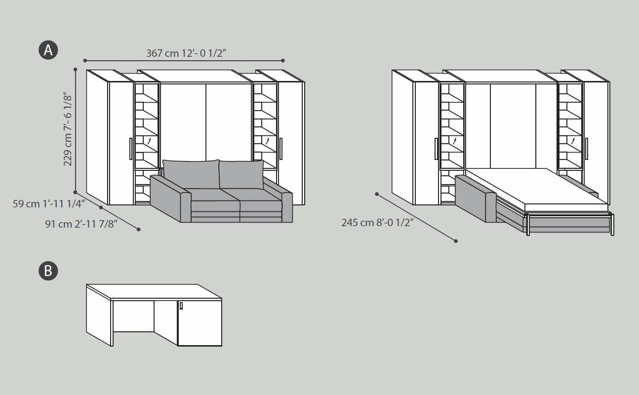 Композиция из модулей  TUMIDEI 275  - Вид №2