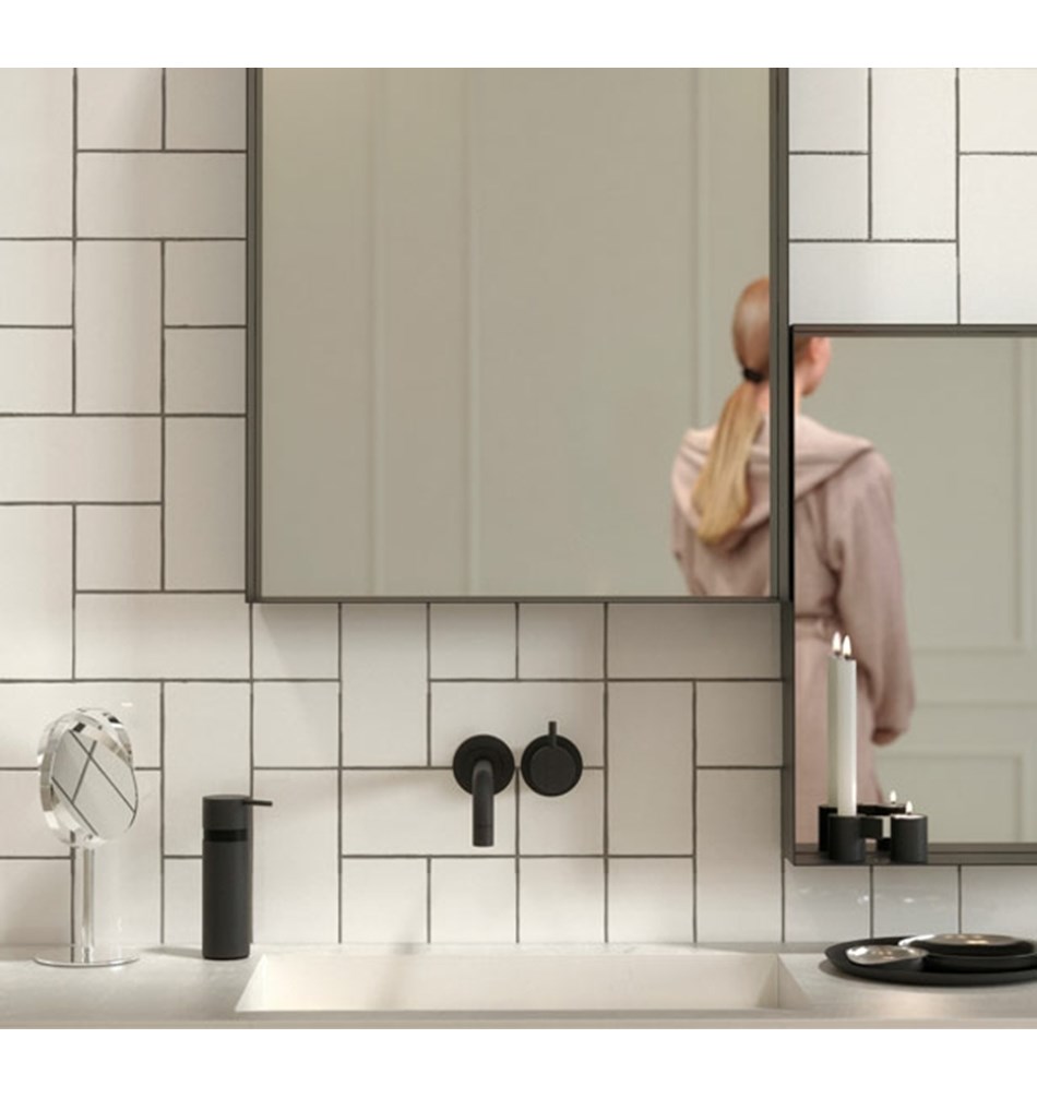 FROST Зеркало 4128, 60x90cm » чёрное Алюминий Черный U4128-B  - Вид №5