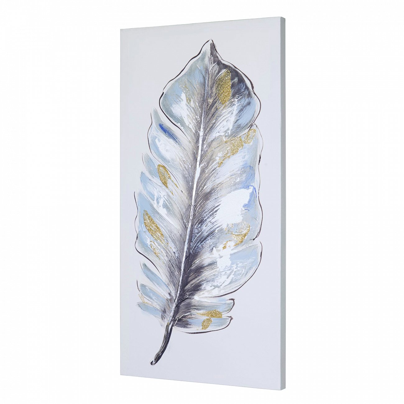 Картина в пастельных тонах с глиттером 30х60 см серо-голубая Tomas Stern TOMAS STERN  00-3872630 Белый;голубой;разноцветный  - Вид №1