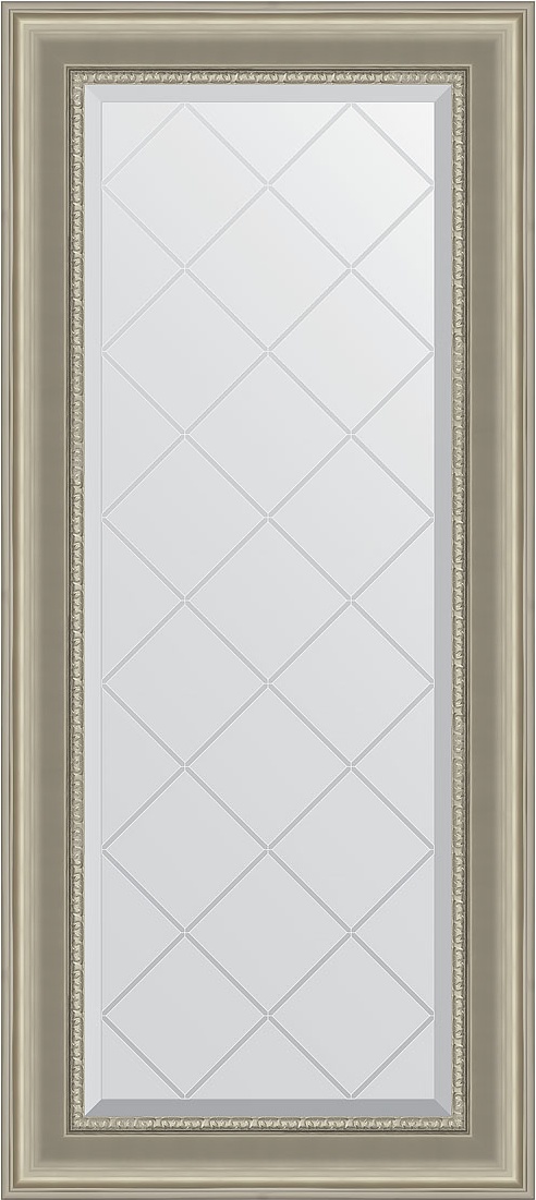 BY 4063 Зеркало с гравировкой в багетной раме - хамелеон 88 mm EVOFORM Exclusive-G