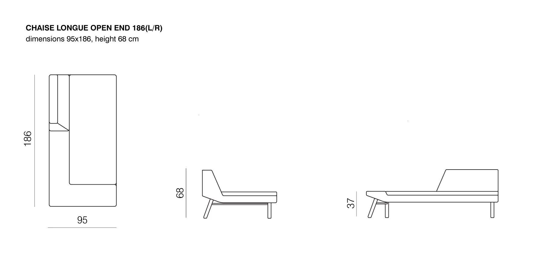 Модульный диван с полуостровом prostoria комбинат ARCH-00141576 - Вид №11