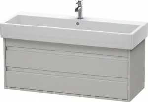 KT663900707 Тумбочка подвесная Ketho #KT6639 1150 x 440 мм Бетонно-серый матовый декор