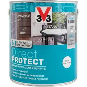 Эмаль по ржавчине V33 Direct Protect цвет белый 0.75 л 84598706 STLM-2068562