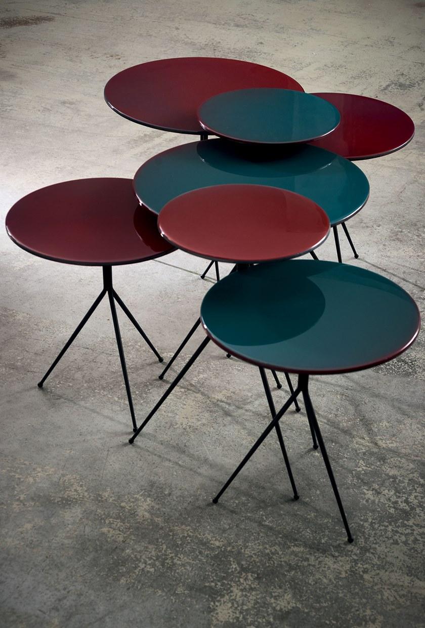 BAXTER Круглый лакированный журнальный столик Liquid sun-id-1510326 - Вид №13