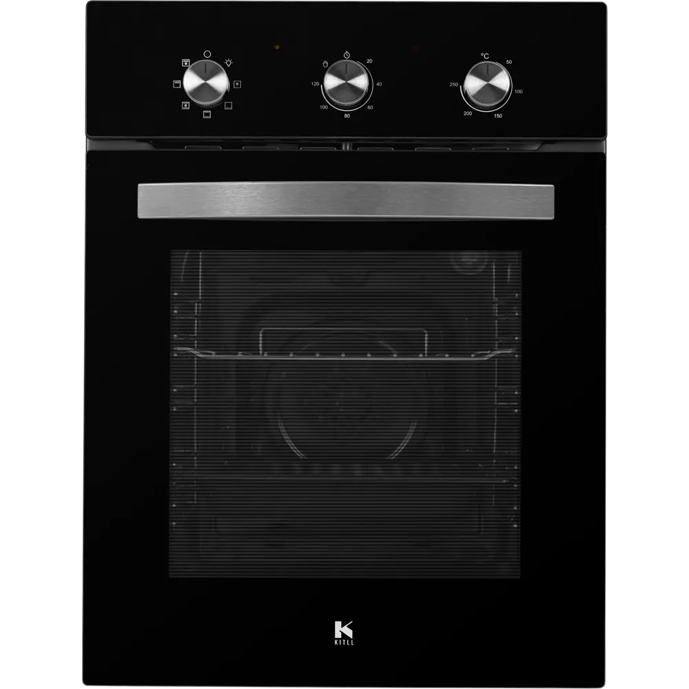 Электрический духовой шкаф Kitll KOB 4502 BLACK 45x59.5x58 см цвет чёрный STLM-2145585 - Вид №1