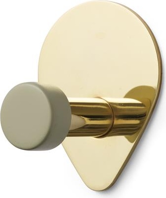 5000700 Peacock Hook Small Antique Celadon / Brass Normann Copenhagen 