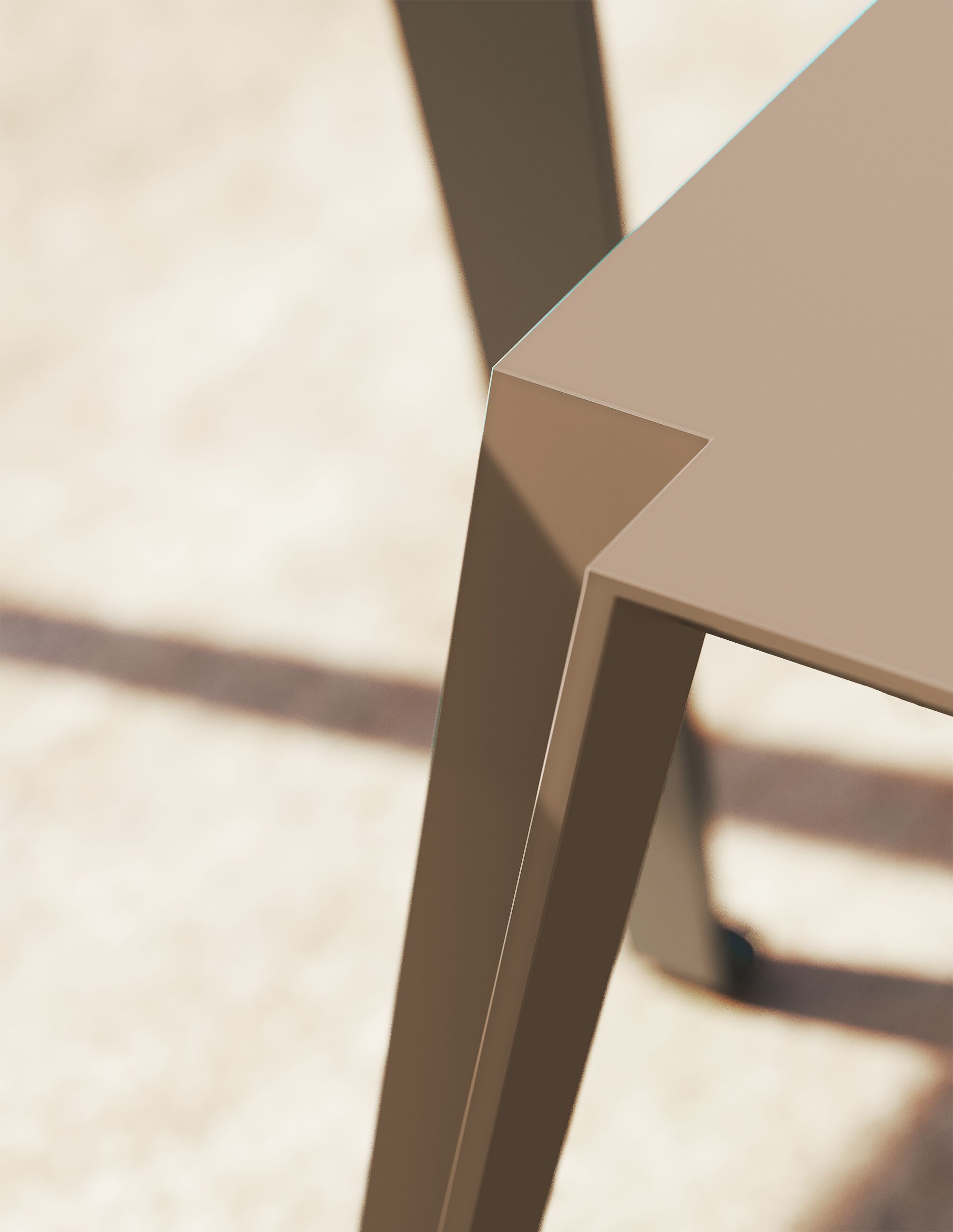 Алюминиевый штабелируемый прямоугольный журнальный столик Walters Avant ARCH-00143540 - Вид №2