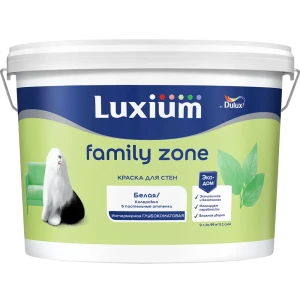 LUXIUM Family Zone — глубокоматовая краска для стен с моющимся покрытием 89425788