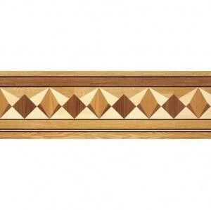 Художественный паркет Da Vinci Паркетный Бордюр 26-175 Орех Европейский (Грецкий) Селект (Гладкая) 1000х200 мм.
