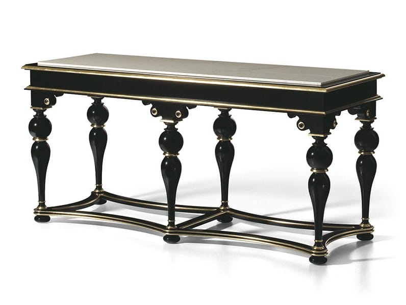 Лакированная консоль с мраморной столешницей OAK Галерея ARCH-00141436