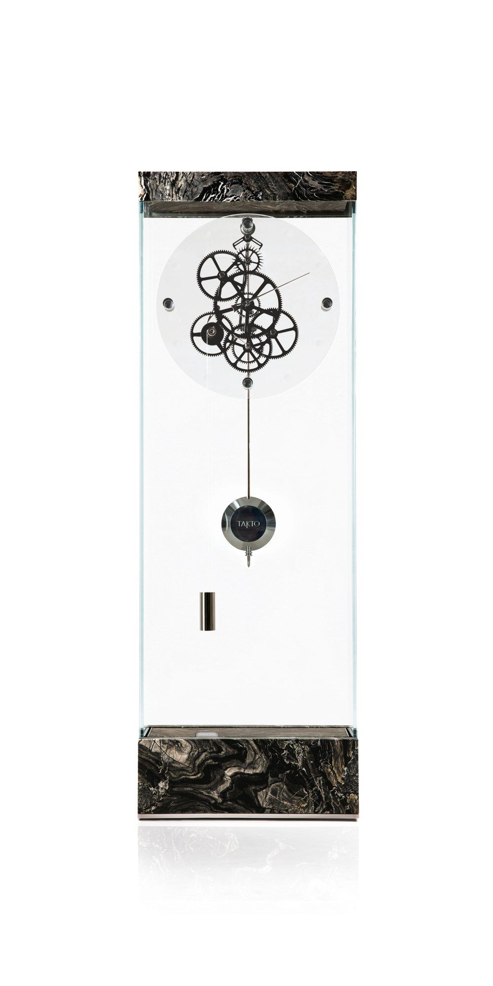 Напольные маятниковые часы из закаленного стекла и металла Teckell TAKTO ADAGIO ARCH-00054124 - Вид №4