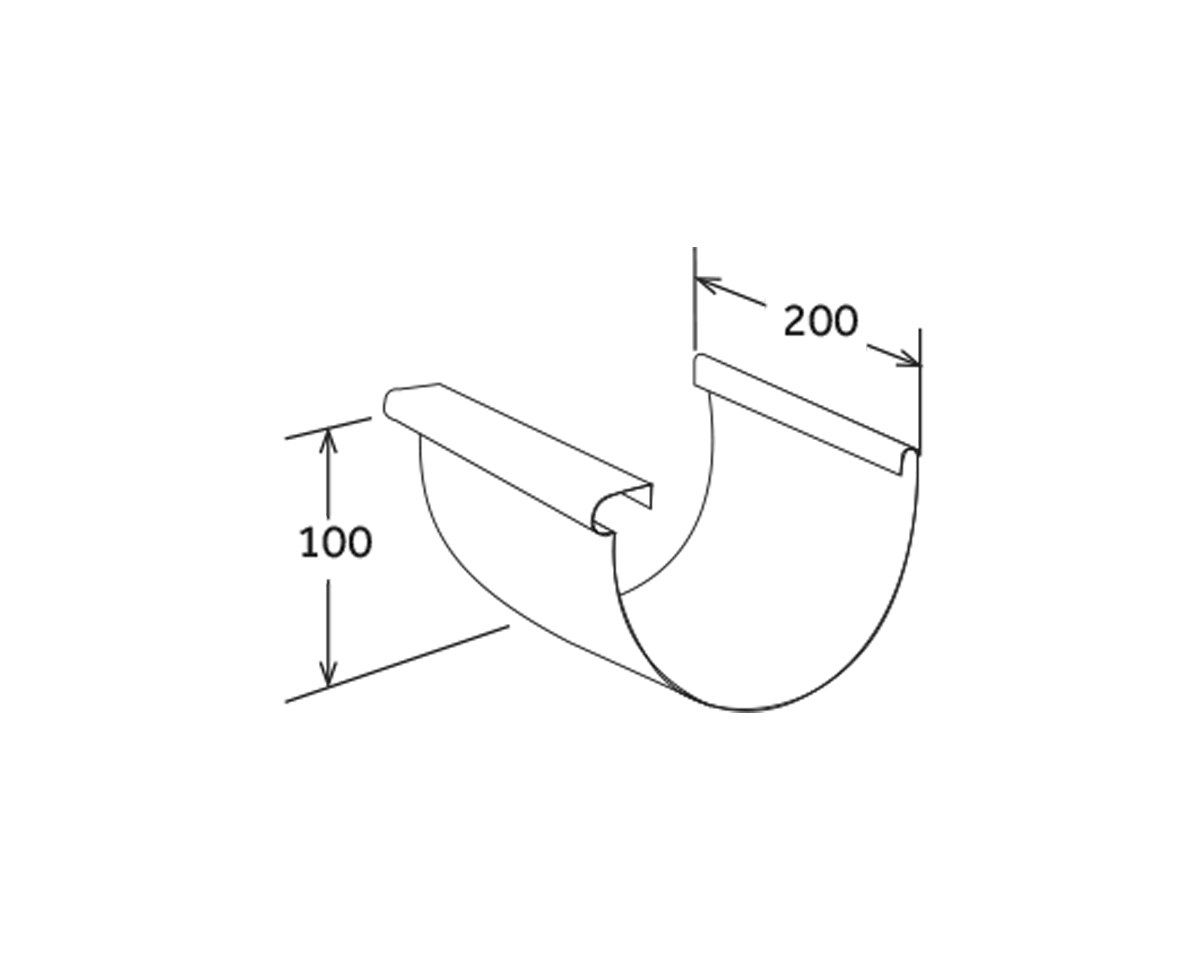 Крышка желоба G86 First Corporation First Plast ARCH-00013529 - Вид №1