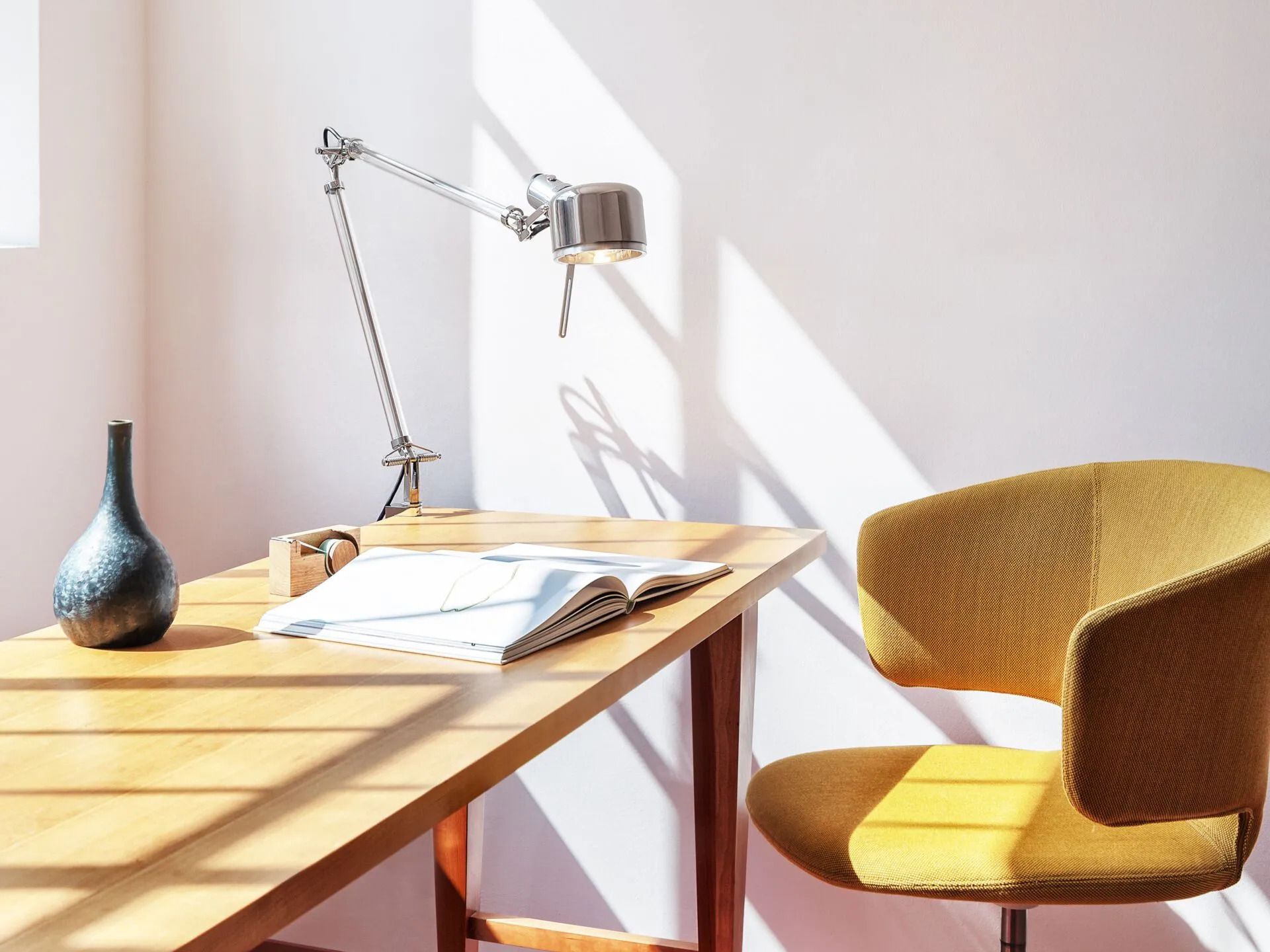 Регулируемая светодиодная настольная лампа из нержавеющей стали serien.lighting JOB ARCH-00043932 - Вид №6