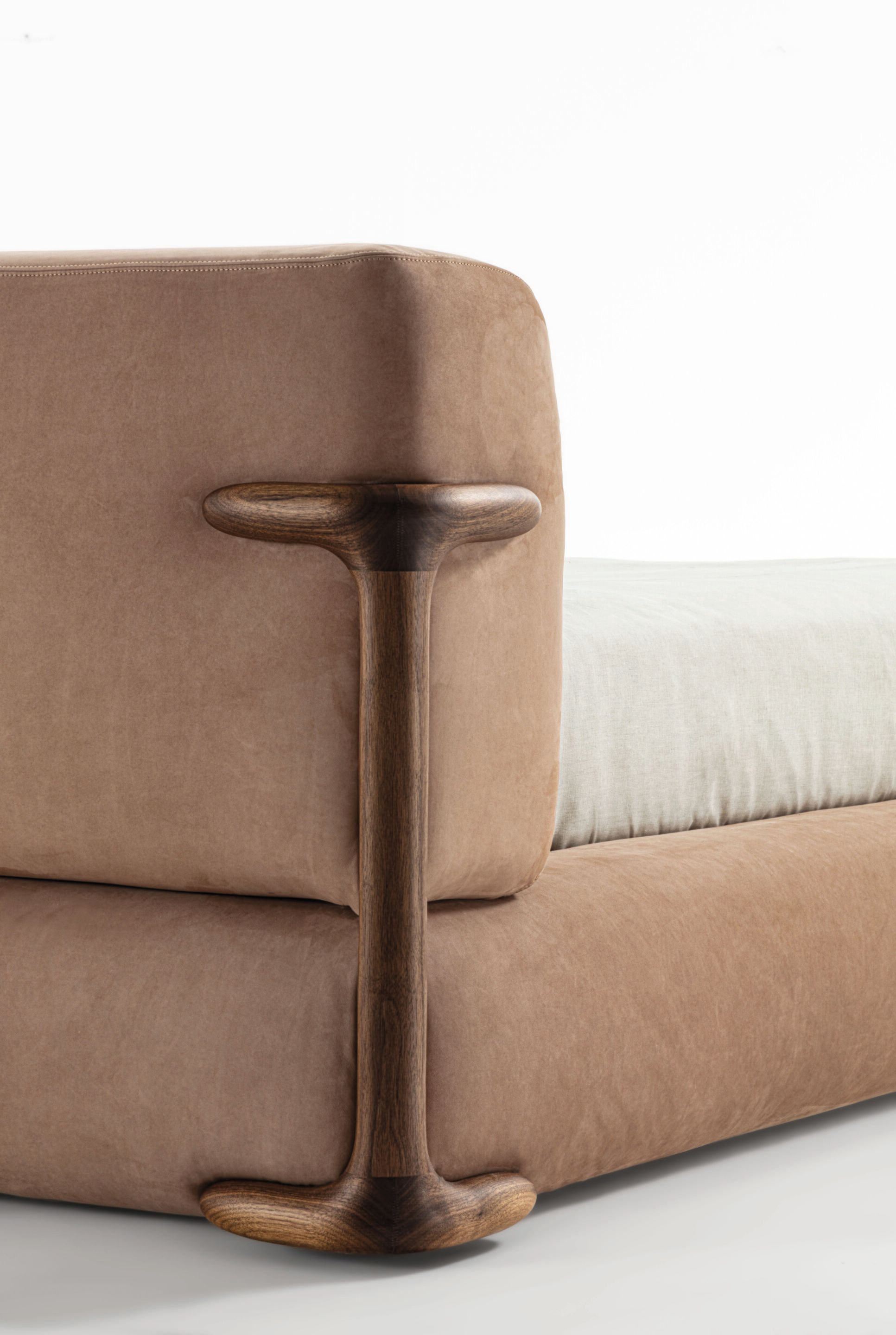 Двуспальная мягкая кровать из ткани Porada Twenty-Four ARCH-00126907 - Вид №9