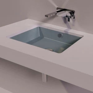 S59CEMENTOMATT Накладная раковина под столешницу  прямоугольная Simas Agile