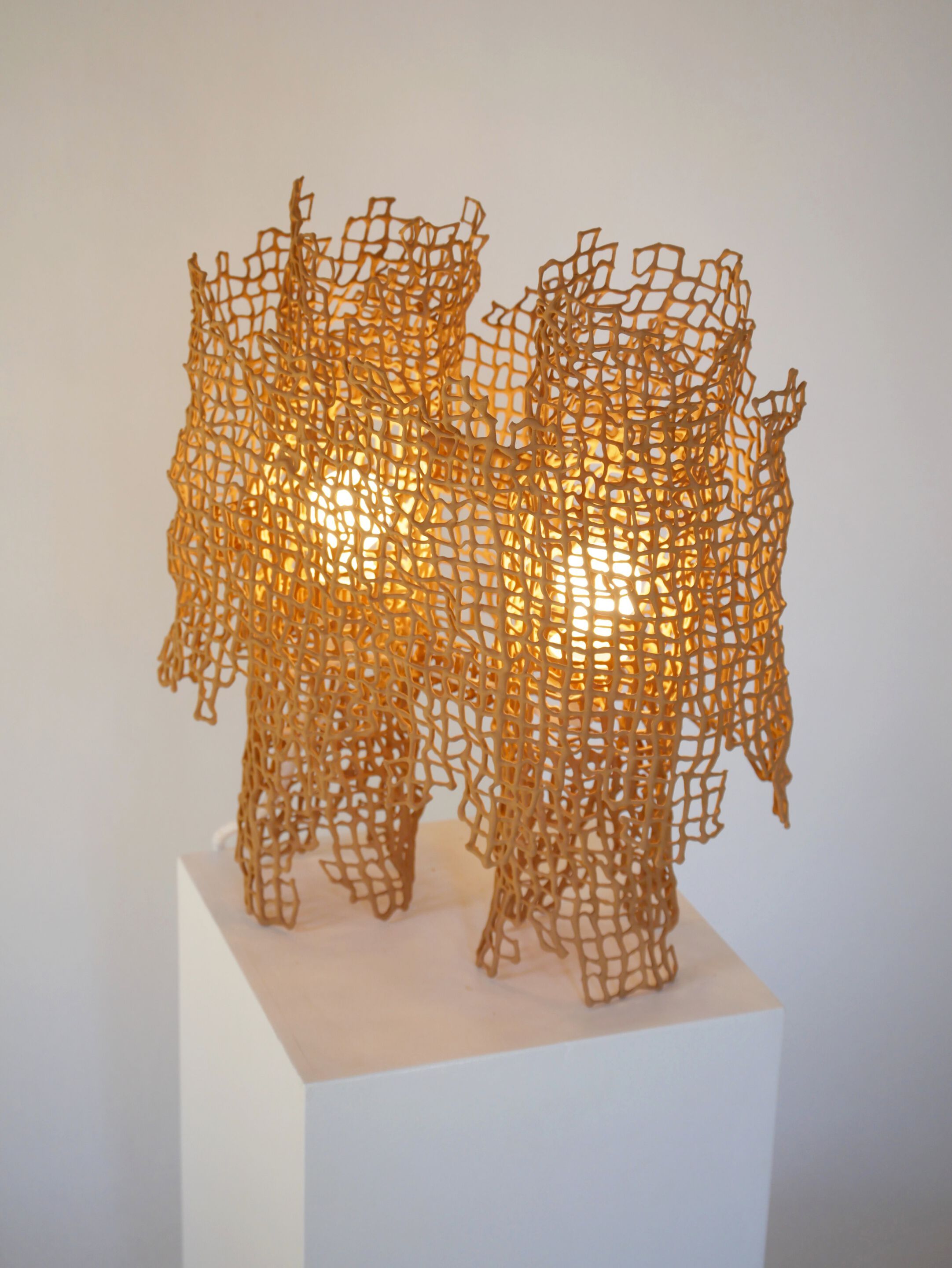 Настольная лампа из глины LO Contemporary Коралл ARCH-00069020 - Вид №1